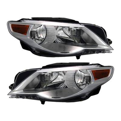Rareelectrical - New Halogen Headlight Compatible With Volkswagen Cc Highline Sedan 2009-2012 By Part Number