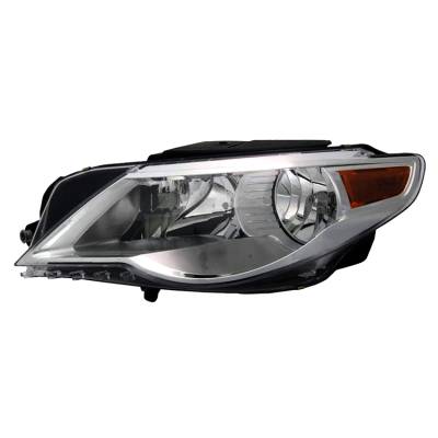 Rareelectrical - New Left Halogen Headlight Compatible With Volkswagen Cc Vr6 Sedan 2009-2012 By Part Number