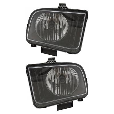Rareelectrical - New Pair Of Halogen Headlights Compatible With Ford Mustang Base Convertible 2 Door 4.0L 2005 2006