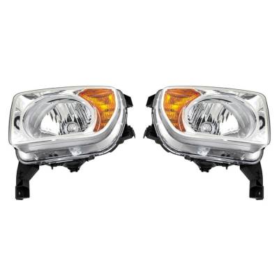 Rareelectrical - New Pair Of Headlight Compatible With Honda Element Dx Sport 2003-2004 By Part Number 84001-Sa020