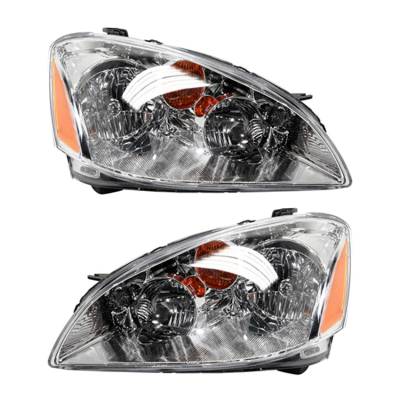 Rareelectrical - New Pair Of Halogen Headlights Compatible With Nissan Altima Se Sedan 2002 2003 2004 By Part Number