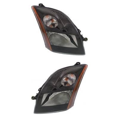 Rareelectrical - New Pair Headlights Compatible With Nissan Sentra Se-R Sedan 4 Door 2.5L 2007 2008 2009 By Part