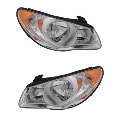 Rareelectrical - New Pair Headlights Compatible With Hyundai Elantra Se Sedan 4 Door 2.0L 2010 By Part Numbers
