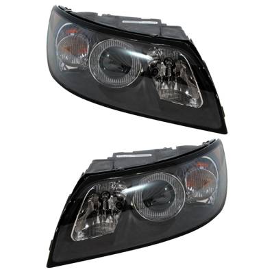 Rareelectrical - New Pair Of Halogen Headlight Compatible With Volvo S40 Lse Sedan 2004-2007 By Part Number