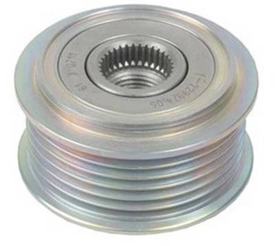 Rareelectrical - 6-Groove Alternator Decoupler Pulley Compatible With 2005-2006 Chevrolet Ssr Trailblazer 6.0L V8