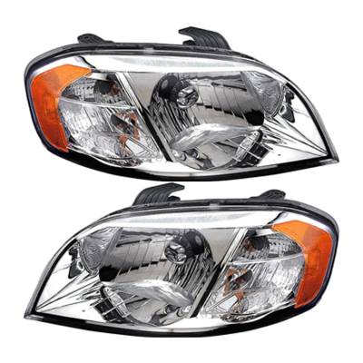 Rareelectrical - New Pair Of Headlight Compatible With Chevrolet Aveo Base Sedan 2007-2011 By Part Number 96650526