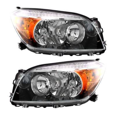 Rareelectrical - New Pair Of Halogen Headlight Compatible With Toyota Rav4 Sport Sport 2.4 3.5L 2006 By Part Number