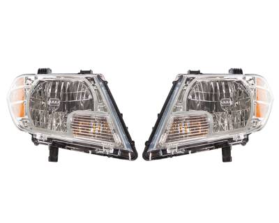Rareelectrical - New Pair Headlights Compatible With Nissan Frontier 2009-2016 26010-Zl40b 26060Zl40b 26010Zl40b