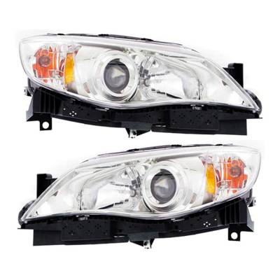 Rareelectrical - New Pair Of Headlight Compatible With Subaru Impreza Wrx Limited Sedan 2012-2014 By Part Number