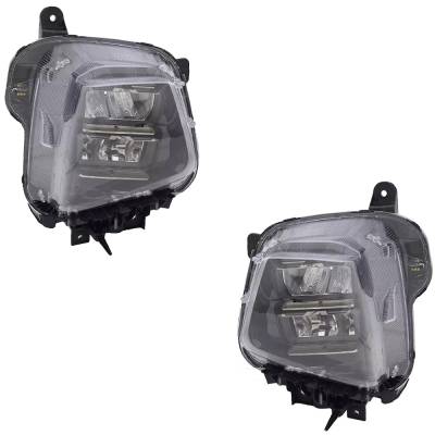 Rareelectrical - New Pair Of Headlights Compatible With Hyundai Tucson Blue Hybrid Convenience N Line Se Sel 2022 By