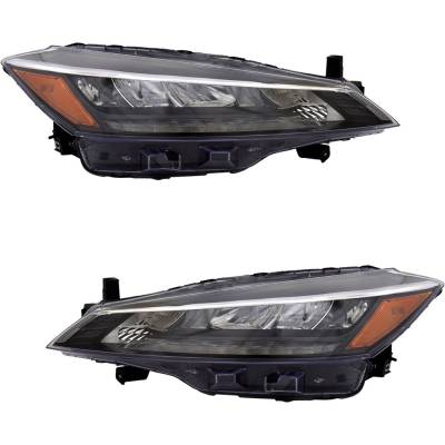 Rareelectrical - New Pair Of Headlights Compatible With Nissan Kicks Sr Sport Utility 2021-2024 By 26010-5R05a