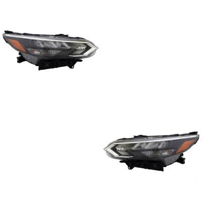 Rareelectrical - New Pair Of Headlights Compatible With Nissan Sentra Sr Sedan 2024-2025 By 26010-6Ly5a 26060-6Ly5a