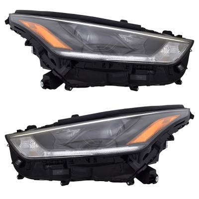 Rareelectrical - New Pair Of Headlights Compatible With Toyota Highlander Xse Sport Utility 4-Door 3.5L 2021 2022 By