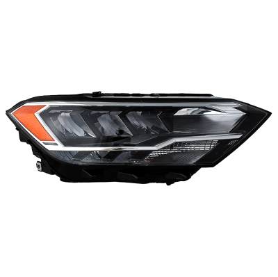 Rareelectrical - New Right Side Led Bulb High Low Beam Clear Lens Headlight Compatible With Volkswagen Jetta S 2019