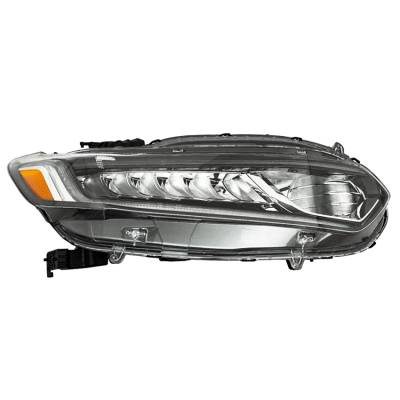 Rareelectrical - New Right Headlight Compatible With Honda Accord Sport Sedan 2018-2020 By Part Number 33100-Tva-A01