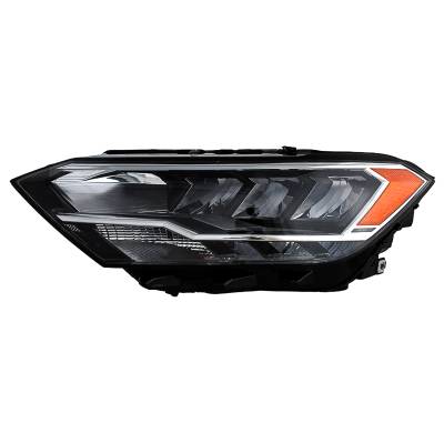 Rareelectrical - New Led Bulb High Low Beam Clear Lens Left Side Headlight Compatible With Volkswagen Jetta R-Line
