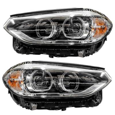 Rareelectrical - New Led Headlights Compatible With Bmw X4 Sport Utility 2019 2020 By Part Number 63-11-7-466-122