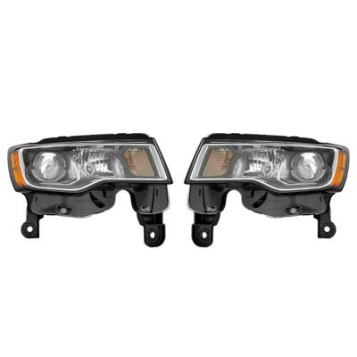 Rareelectrical - New Pair Of Headlight Compatible With Jeep Grand Cherokee Sport Utility 2019 By Part Number