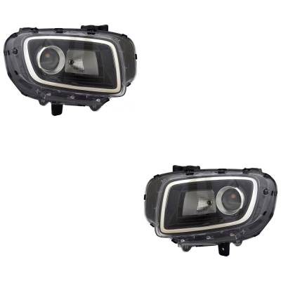 Rareelectrical - New Pair Of Headlights Compatible With Hyundai Venue Sel Sport Utility Venue Se Sport Utility