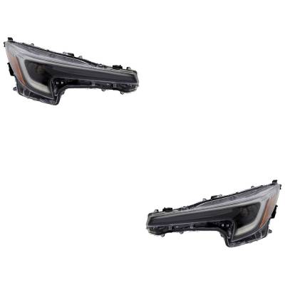 Rareelectrical - New Pair Of Headlights Compatible With Toyota Corolla Base Hatchback Corolla Se Hatchback Hybrid Se