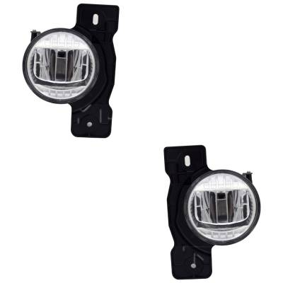 Rareelectrical - Pair Of Fog Lights Compatible With Jeep Wrangler Sport Sport Utility 2021-2024 19-6389-00 19-6390-00