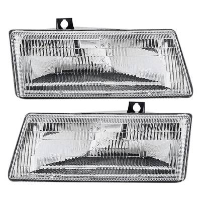 Rareelectrical - New Pair Of Headlight Compatible With Chrysler Town & Country 1991-1995 By Part Number 4451730