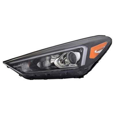 Rareelectrical - New Left Side Headlights Compatible With Hyundai Tucson Sel Led Bulb High Low Bea Clear Lens 2019