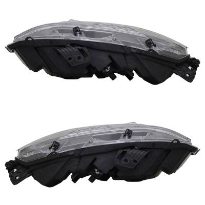 Rareelectrical - New Pair Of Headlights Compatible With Honda Civic Touring Coupe 2019 2021 By Part Numbers Ho2503195