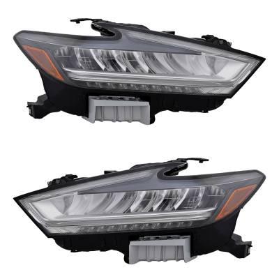 Rareelectrical - New Pair Of Headlights Compatible With Nissan Maxima S Sedan 2019 2020 2021 By Part Numbers