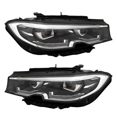 Rareelectrical - New Pair Of Led Headlights Compatible With Bmw M340i G20 Sedan 2020 2021 By Part Number