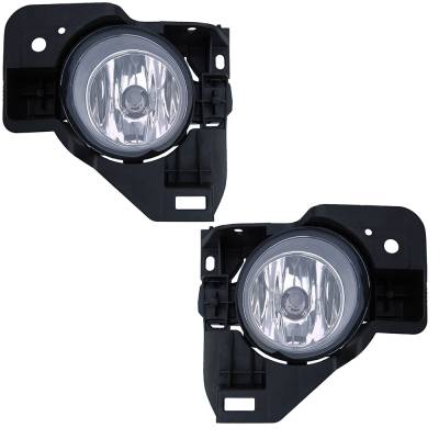 Rareelectrical - New Pair Of Fog Lights Compatible With Nissan Maxima S Sv Sedan 4-Door 3.5L 2009-2014 By Part