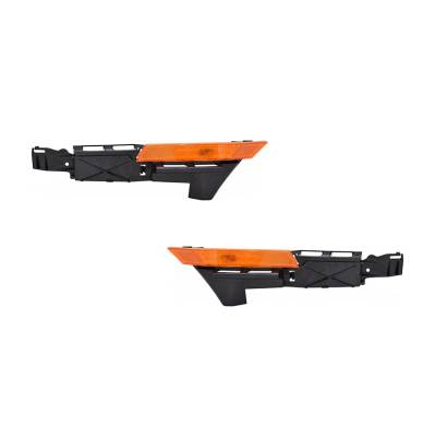 Rareelectrical - New Pair Of Side Marker Lights Compatible With Ford Fusion 2006-09 Fo1027107 6E5z-17C947-B