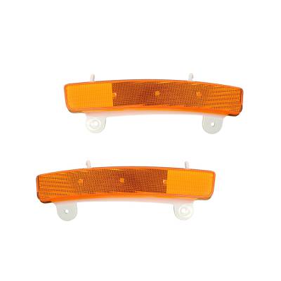 Rareelectrical - New Front Reflector Lights Pair Compatible With Nissan 350Z 2003-2005 26140Cd000 26145Cd000