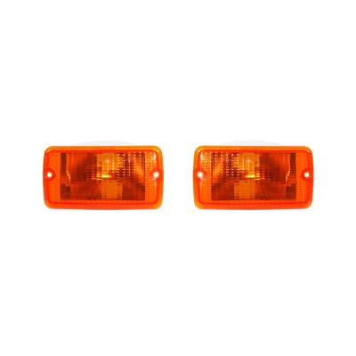 Rareelectrical - New Pair Of Turn Signal Lights Compatible With Jeep Wrangler 2004-2006 55157032Aa 55157033Aa