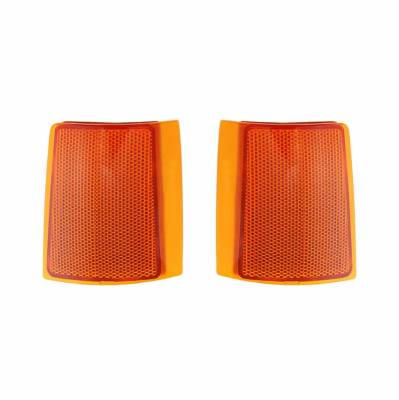 Rareelectrical - New Pair Of Side Marker Lights Compatible With Chevrolet C1500 C2500 C3500 5977464 5977463