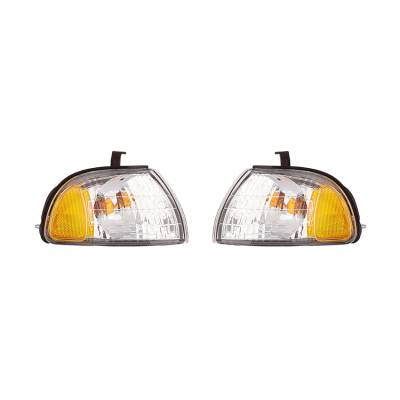 Rareelectrical - New Pair Of Turn Signal Lights Compatible With Subaru Legacy 1997-1999 84101Ac040 Su2531103