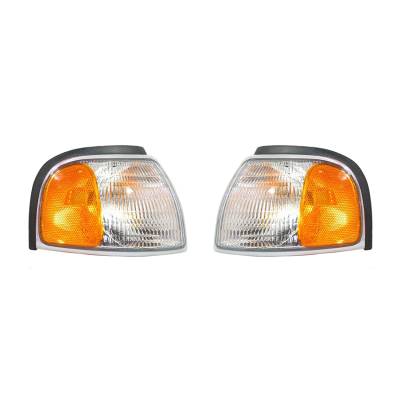 Rareelectrical - New Pair Of Turn Signal Lights Compatible With Mazda B4000 1998-2000 Ma2521112 1F0051121 1F00-51-121