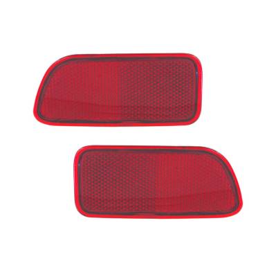 Rareelectrical - New Pair Of Reflector Lights Compatible With Chevrolet Trailblazer Ltz 15000044 Gm1185104 15000427