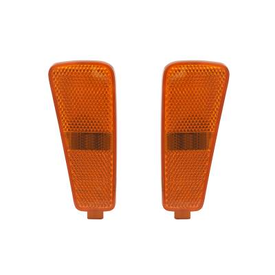 Rareelectrical - New Pair Of Side Marker Light Compatible With Chevrolet Hhr 2006-2011 15875483 15875482 Gm2551192