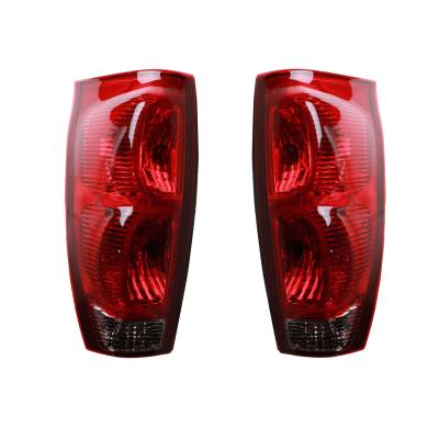 Rareelectrical - New Pair Of Tail Lights Compatible With Chevrolet Avalanche 1500 2002 2003 2004 2005 2006 By Part