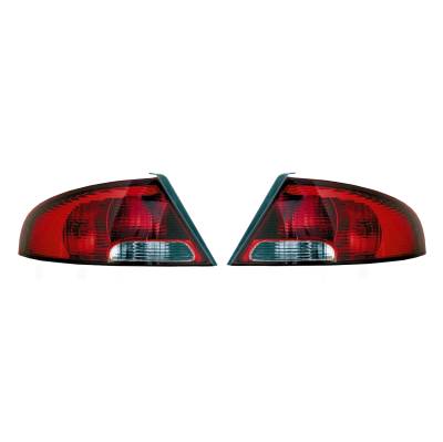 Rareelectrical - New Pair Of Tail Lights Compatible With Chrysler Dodge Stratus Sedan 2001 2002 2003 2004 2005 2006