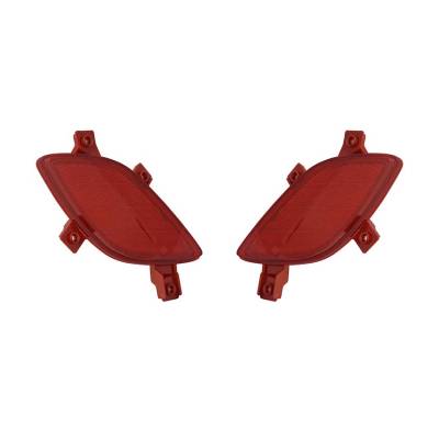 Rareelectrical - New Pair Of Reflector Lights Compatible With Hyundai Elantra Gt 13-14 92406-A5100 92405A5100