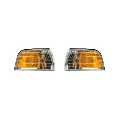 Rareelectrical - New Pair Of Side Marker Lights Compatible With Honda Accord 1992-93 34300-Sm4-A03 34350Sm4a03