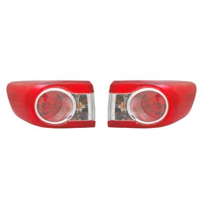 Rareelectrical - New Tail Light Pair Compatible With Toyota Corolla 2011 2012 To2804111 81560-02580 To2805111