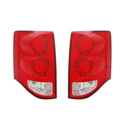 Rareelectrical - New Pair Of Tail Lights Compatible With Dodge Grand Caravan 2011 2012 Ch2801199 Ch2800199 5182535Ad