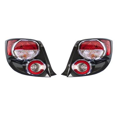 Rareelectrical - New Tail Light Pair Compatible With Chevrolet Sonic Hatchback 2012 2013 Gm2801252 Gm2800252 95470356