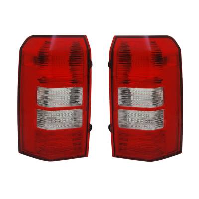 Rareelectrical - New Pair Of Tail Lights Compatible With Jeep Patriot 2011 2012 2013 2014 Ch2801181 Ch2800181