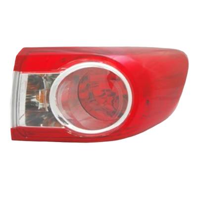 Rareelectrical - New Right Tail Light Compatible With Toyota Corolla 2011-13 To2805111 81550-02580 8155002580