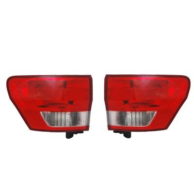 Rareelectrical - New Outer Tail Light Pair Compatible With Jeep Grand Cherokee 2011-13 Ch2805100 Ch2804100 55079421Ag