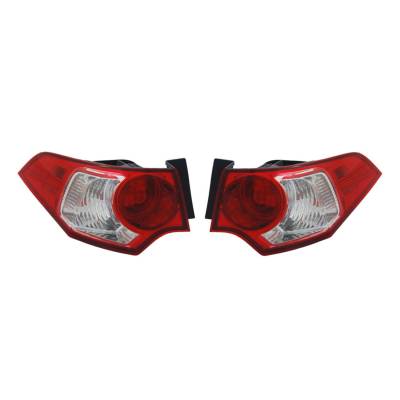 Rareelectrical - New Pair Of Tail Lights Compatible With Acura Tsx Sedan 2009 2010 By Part Numbers Ac2801113